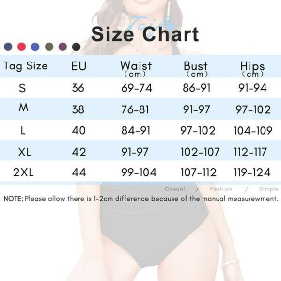 Women's One Piece Swimsuits Tummy Monokini Bathing - Picture 2 of 16